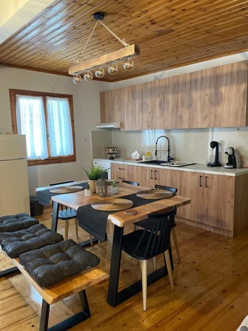 Politis' Wooden House Apartment วาซีลีกี ภายนอก รูปภาพ
